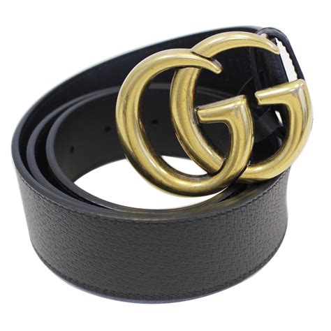 gucci leather belt with pearl double g buckle black leather|Gucci belt with tiger buckle.